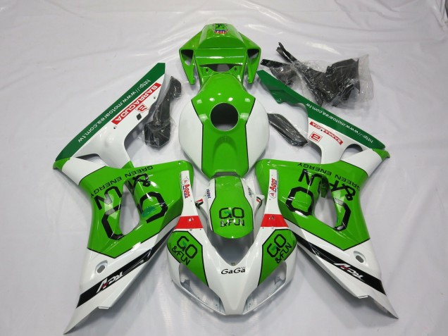 Purchase 2006-2007 White Green Red Go Fun Honda CBR1000RR Motorcycle Fairings UK