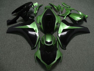 Purchase 2008-2011 Green Glossy Black Custom Honda CBR1000RR Motorcycle Fairings UK