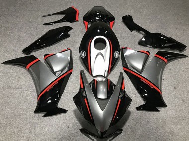 Purchase 2012-2016 Gunmetal Grey Glossy Black Red Honda CBR1000RR Motorcycle Fairings UK
