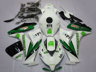 Purchase 2012-2016 White Green Glossy Black Hannspree Castrol Honda CBR1000RR Motorcycle Fairings UK