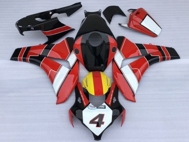 Purchase 2008-2011 Red White Yellow Glossy Black Racing Style Honda CBR1000RR Motorcycle Fairings UK