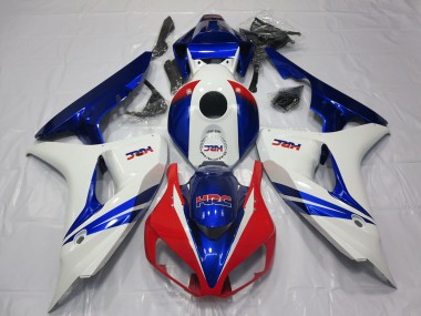 Purchase 2006-2007 White Red Blue HRC OEM Style Honda CBR1000RR Motorcycle Fairing UK