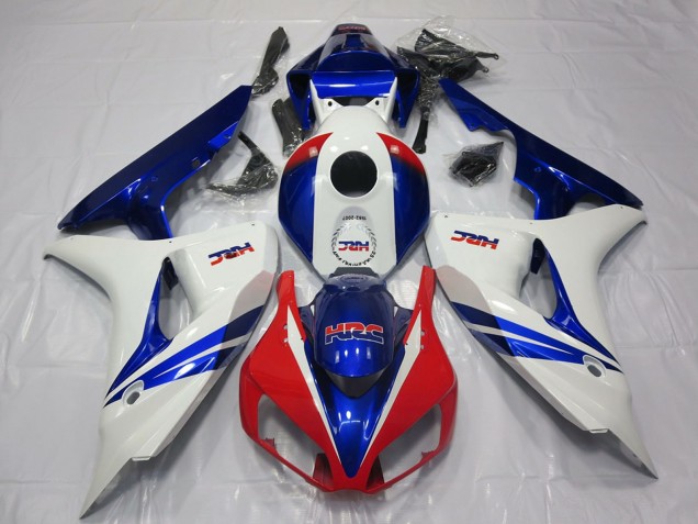 Purchase 2006-2007 White Red Blue HRC OEM Style Honda CBR1000RR Motorcycle Fairing UK
