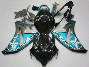 Purchase 2008-2011 Light Blue Grey Glossy Black Honda CBR1000RR Motorcycle Fairings UK