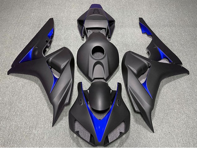 Purchase 2006-2007 Matte Black Blue Honda CBR1000RR Motorcycle Fairings UK