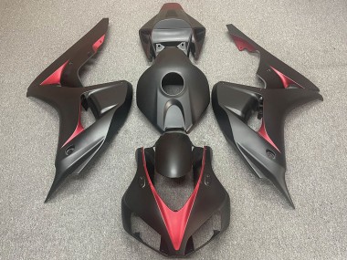 Purchase 2006-2007 Matte Black Red Honda CBR1000RR Motorcycle Fairings UK
