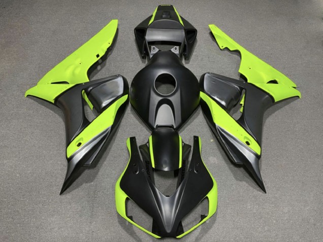 Purchase 2006-2007 Green Matte Black Honda CBR1000RR Motorcycle Fairings UK