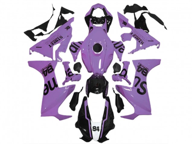 Purchase 2017-2023 Milky Purple Glossy Black Street Flava Honda CBR1000RR Motorcycle Fairings UK