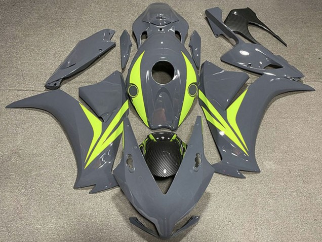 Purchase 2012-2016 Nardo Grey Fluo Yellow Carbon Fiber Honda CBR1000RR Motorcycle Fairings UK