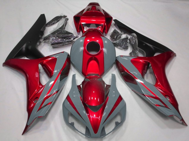 Purchase 2006-2007 Nardo Grey Red Matte Black Honda CBR1000RR Motorcycle Fairings UK