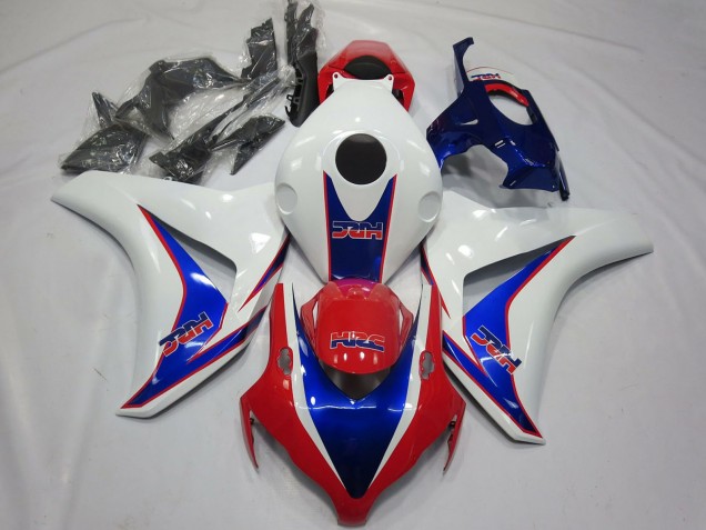 Purchase 2008-2011 White Blue Red HRC OEM Style Honda CBR1000RR Motorcycle Fairings UK