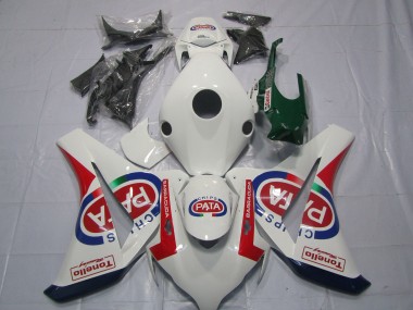 Purchase 2008-2011 White Red Blue Pata Castrol Tonello Honda CBR1000RR Motorcycle Fairings UK