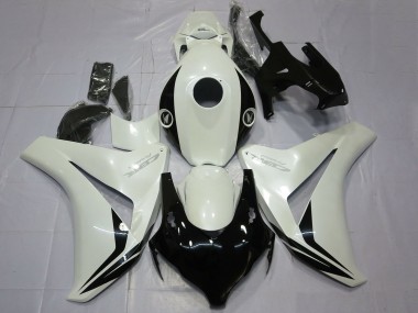 Purchase 2008-2011 Pearl White Glossy Black Honda CBR1000RR Motorcycle Fairings UK