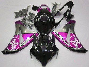 Purchase 2008-2011 Grey Pink Glossy Black Honda CBR1000RR Motorcycle Fairings UK