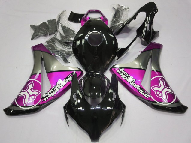 Purchase 2008-2011 Grey Pink Glossy Black Honda CBR1000RR Motorcycle Fairings UK