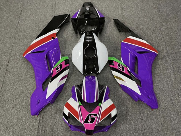 Purchase 2004-2005 Purple White Red Pink Glossy Black 6 Honda CBR1000RR Motorcycle Fairings UK