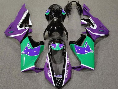 Purchase 2017-2023 Purple Green Glossy Black Red Bull Honda CBR1000RR Motorcycle Fairings UK