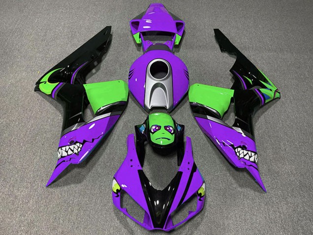 Purchase 2006-2007 Purple Silver Green Glossy Black Shark Honda CBR1000RR Motorcycle Fairings UK