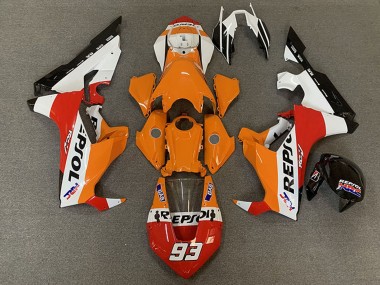 Purchase 2017-2023 White Orange Red Black Racing Repsol 93 Honda CBR1000RR Motorcycle Fairings UK