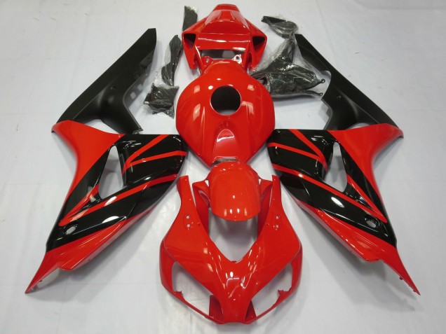 Purchase 2006-2007 Red Glossy Black Matte Black Honda CBR1000RR Motorcycle Fairings UK