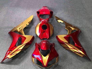 Purchase 2006-2007 Gold Red Honda CBR1000RR Motorcycle Fairings UK