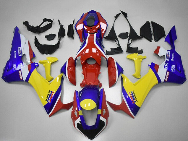 Purchase 2017-2023 White Red Blue Yellow HRC Honda CBR1000RR Motorcycle Fairings UK