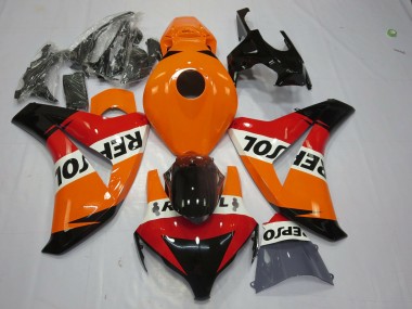 Purchase 2008-2011 Orange White Red Glossy Black Repsol Honda CBR1000RR Motorcycle Fairing UK