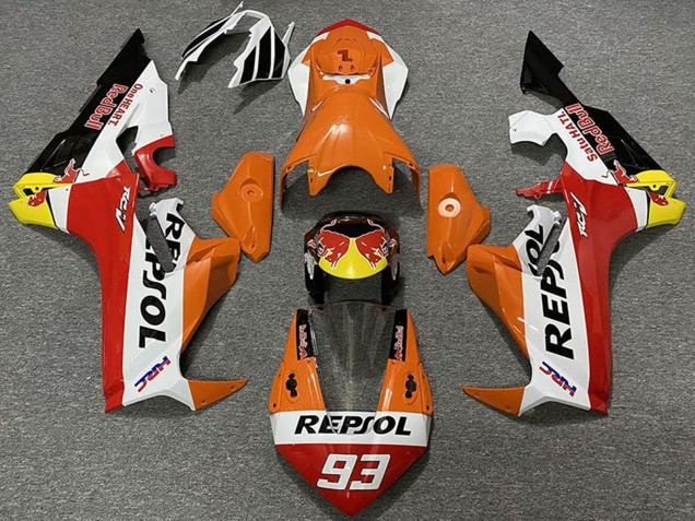 Purchase 2017-2023 Orange White Yellow Red Glossy Black Red Bull Repsol 93 Honda CBR1000RR Motorcycle Fairings UK