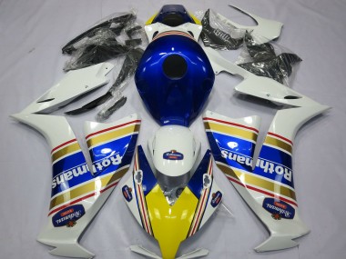 Purchase 2012-2016 White Blue Gold Rothmans Honda CBR1000RR Motorcycle Fairings UK