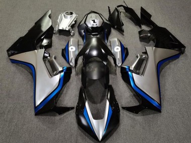 Purchase 2017-2023 Silver Blue Glossy Black Honda CBR1000RR Motorcycle Fairings UK