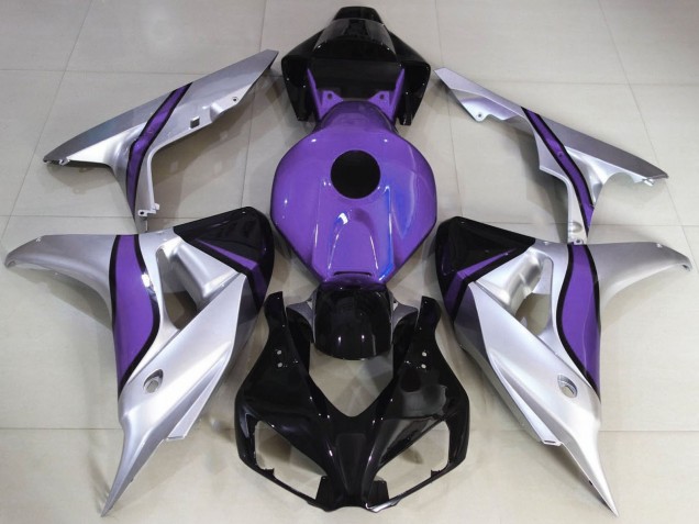 Purchase 2006-2007 Silver Purple Glossy Black Honda CBR1000RR Motorcycle Fairings UK