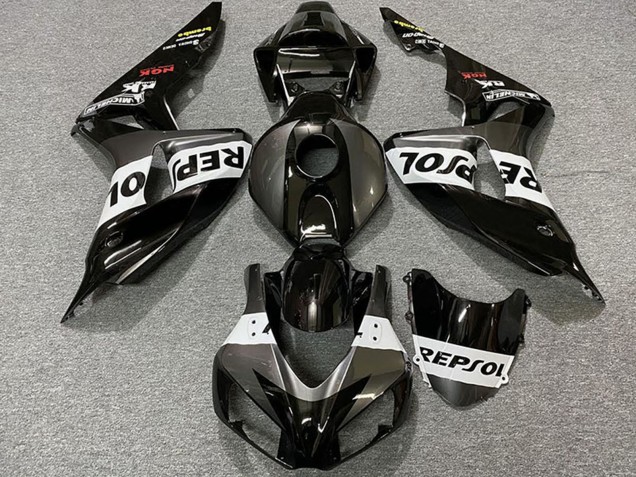 Purchase 2006-2007 Grey White Glossy Black Repsol Honda CBR1000RR Motorcycle Fairings UK