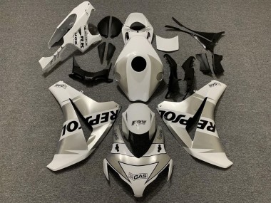 Purchase 2008-2011 White Silver Black Repsol Honda CBR1000RR Motorcycle Fairings UK