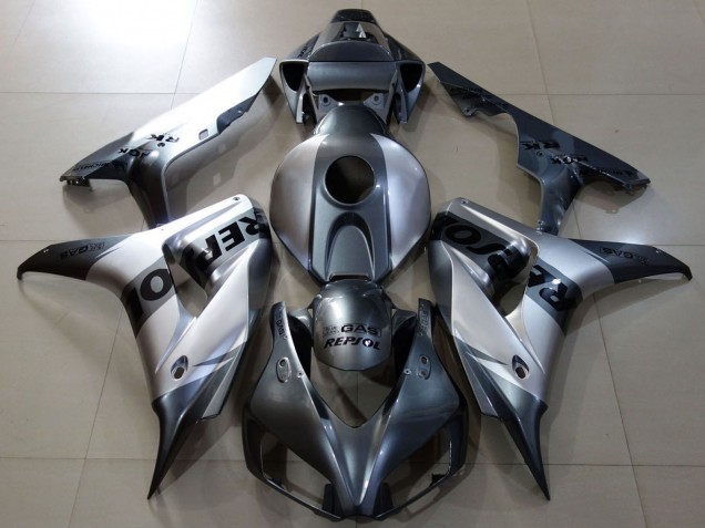 Purchase 2006-2007 Silver Grey Black Repsol Honda CBR1000RR Motorcycle Fairings UK