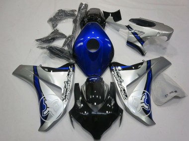 Purchase 2008-2011 Silver Blue Glossy Black Honda CBR1000RR Motorcycle Fairings UK