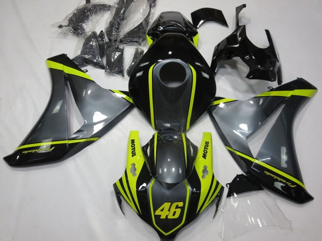 Purchase 2008-2011 Grey Yellow Glossy Black 46 Honda CBR1000RR Motorcycle Fairings UK