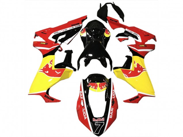 Purchase 2017-2023 Glossy Black Yellow Red Bull Honda CBR1000RR Motorcycle Fairings UK