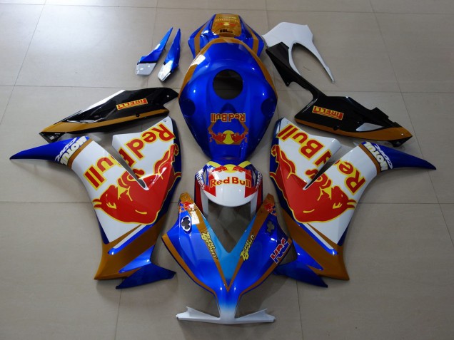 Purchase 2012-2016 White Blue Gold Red Bull Honda CBR1000RR Motorcycle Fairings UK