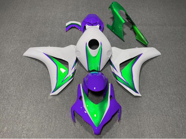 Purchase 2008-2011 White Green Purple The Joker Honda CBR1000RR Motorcycle Fairings UK