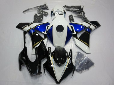 Purchase 2008-2011 White Blue Gold Glossy Black Honda CBR1000RR Motorcycle Fairings UK