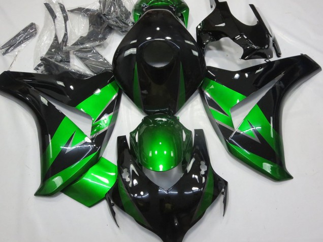 Purchase 2008-2011 Green Glossy Black Honda CBR1000RR Motorcycle Fairings UK
