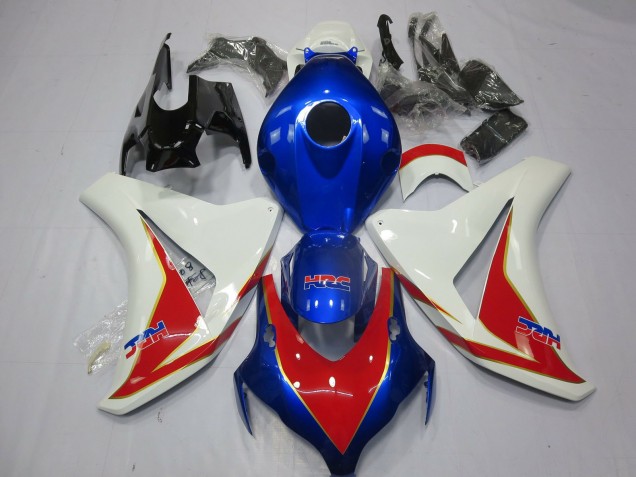 Purchase 2008-2011 White Blue Red HRC Honda CBR1000RR Motorcycle Fairings UK