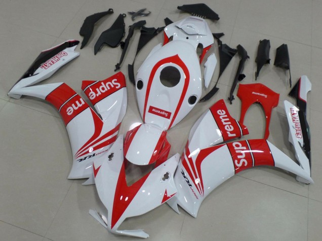 Purchase 2012-2016 White Red Supreme Honda CBR1000RR Motorcycle Fairings UK
