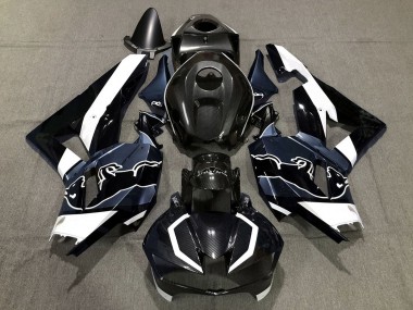 Purchase 2013-2023 Black Carbon Fiber White Blue Bull Honda CBR600RR Motorcycle Fairings UK