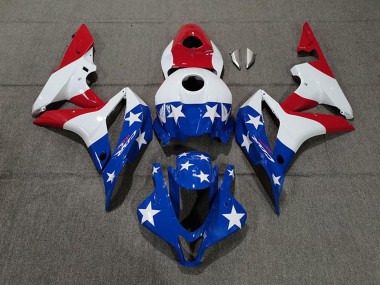 Purchase 2007-2008 White Blue Red American Flag Honda CBR600RR Motorcycle Fairings UK