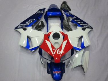 Purchase 2003-2004 White Red Blue HRC 76 Honda CBR600RR Motorcycle Fairings UK