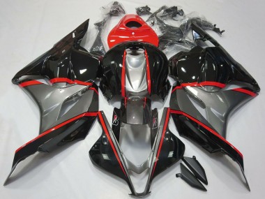 Purchase 2009-2012 Red Grey Glossy Black Honda CBR600RR Motorcycle Fairings UK
