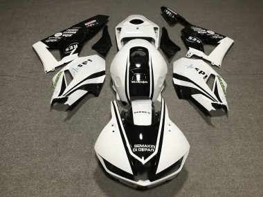Purchase 2013-2023 White Glossy Black Honda CBR600RR Motorcycle Fairings UK