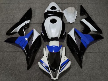 Purchase 2007-2008 White Blue Glossy Black Honda CBR600RR Motorcycle Fairings UK