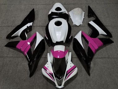 Purchase 2007-2008 White Pink Glossy Black Honda CBR600RR Motorcycle Fairings UK